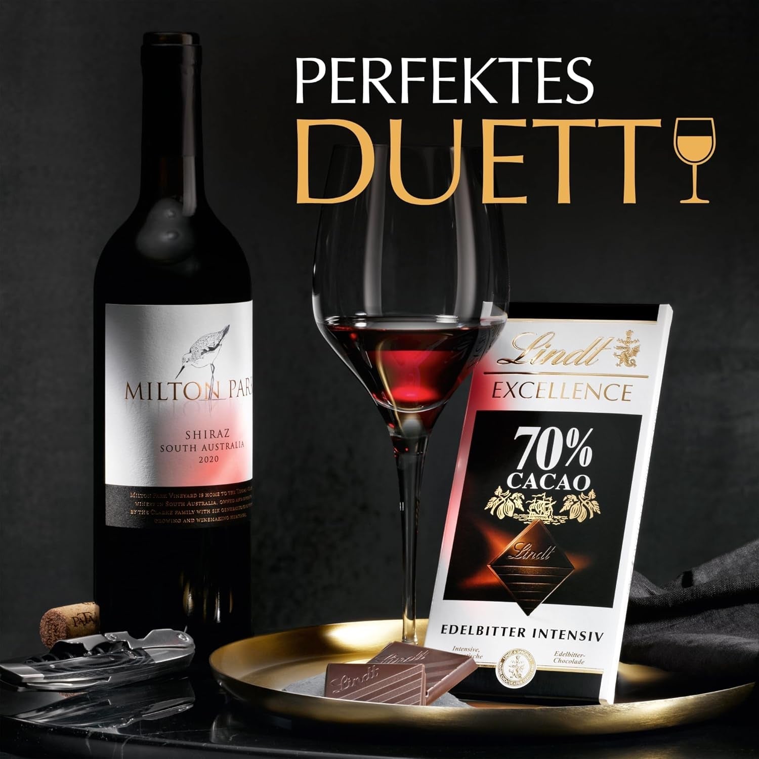 Lindt EXCELLENCE 70% cacao - cioccolato fondente, tavoletta da 100 grammi Naty Shop