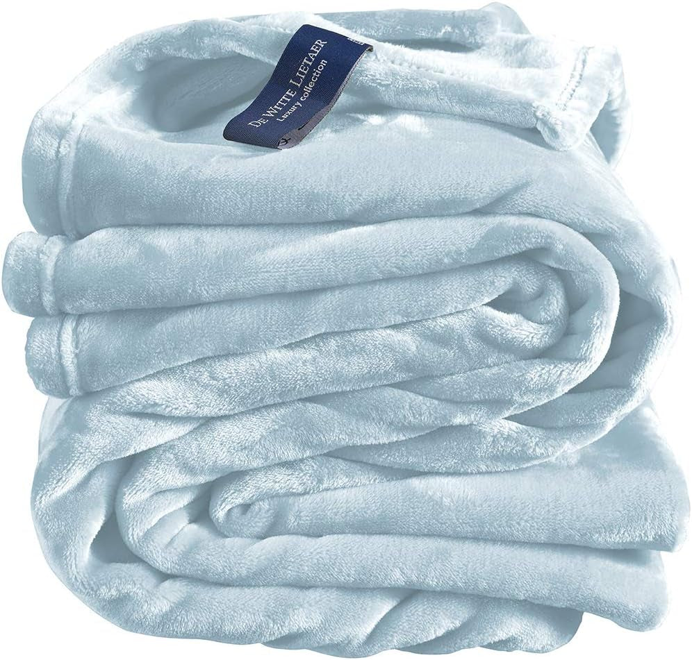 Comoda coperta, poliestere, blu, 150 X 200 Cm Letti e coperte De Witte Lietaer Ice Bleu 150X200 Cm