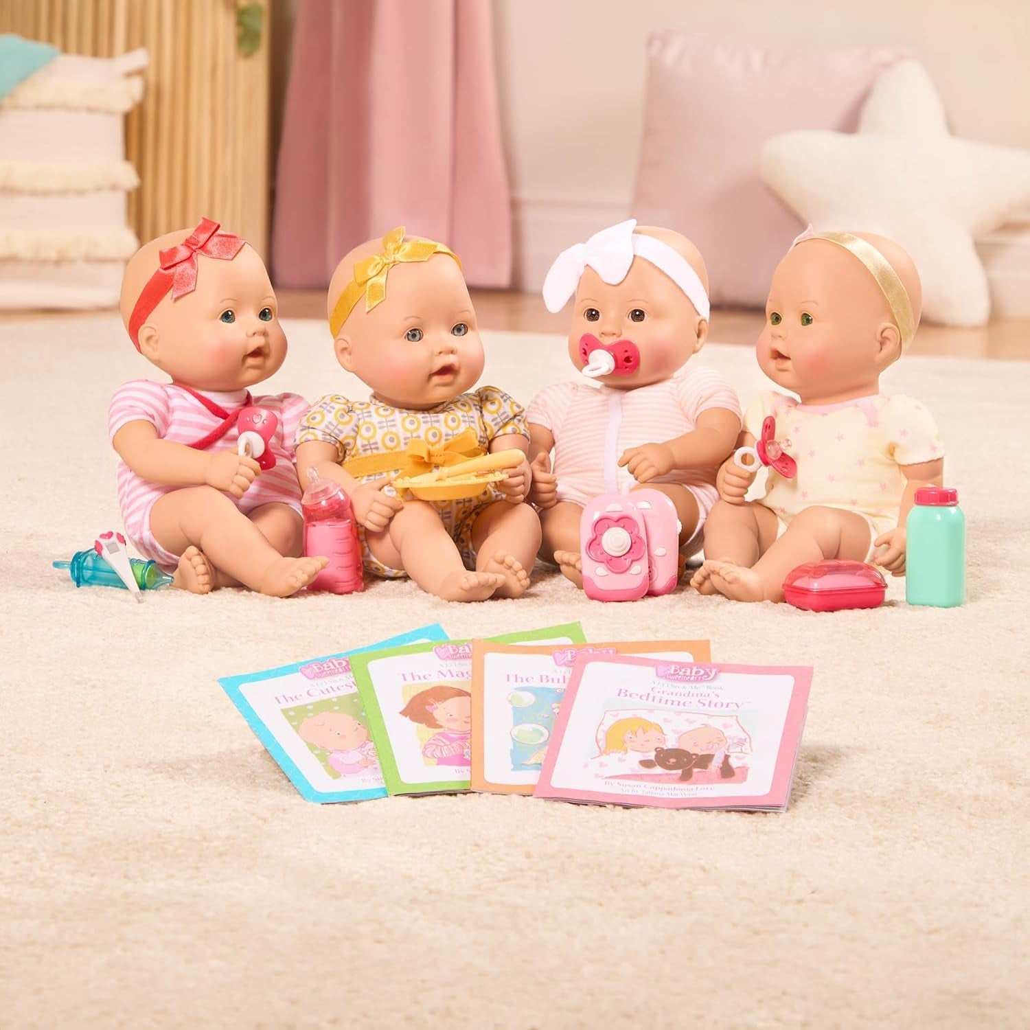 Bambola Baby Sweetheart - Ora di andare a dormire - 31 cm - Corpo morbido - Accessorio ciuccio - Giochi di finzione - Giocattolo per 3 anni e oltre