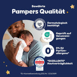 I pannolini Pampers Night Pants taglia 6, 138 pezzi, 13kg-19kg, forniscono una protezione extra per tutta la notte.