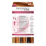 Paris Excellence Creme 7.43 Hair Color Red - Tinta per capelli (Rosso, Biondo Cuuvré Oro, Belgio, 63mm, 100mm, 163mm) Naty Shop Tinture per capelli