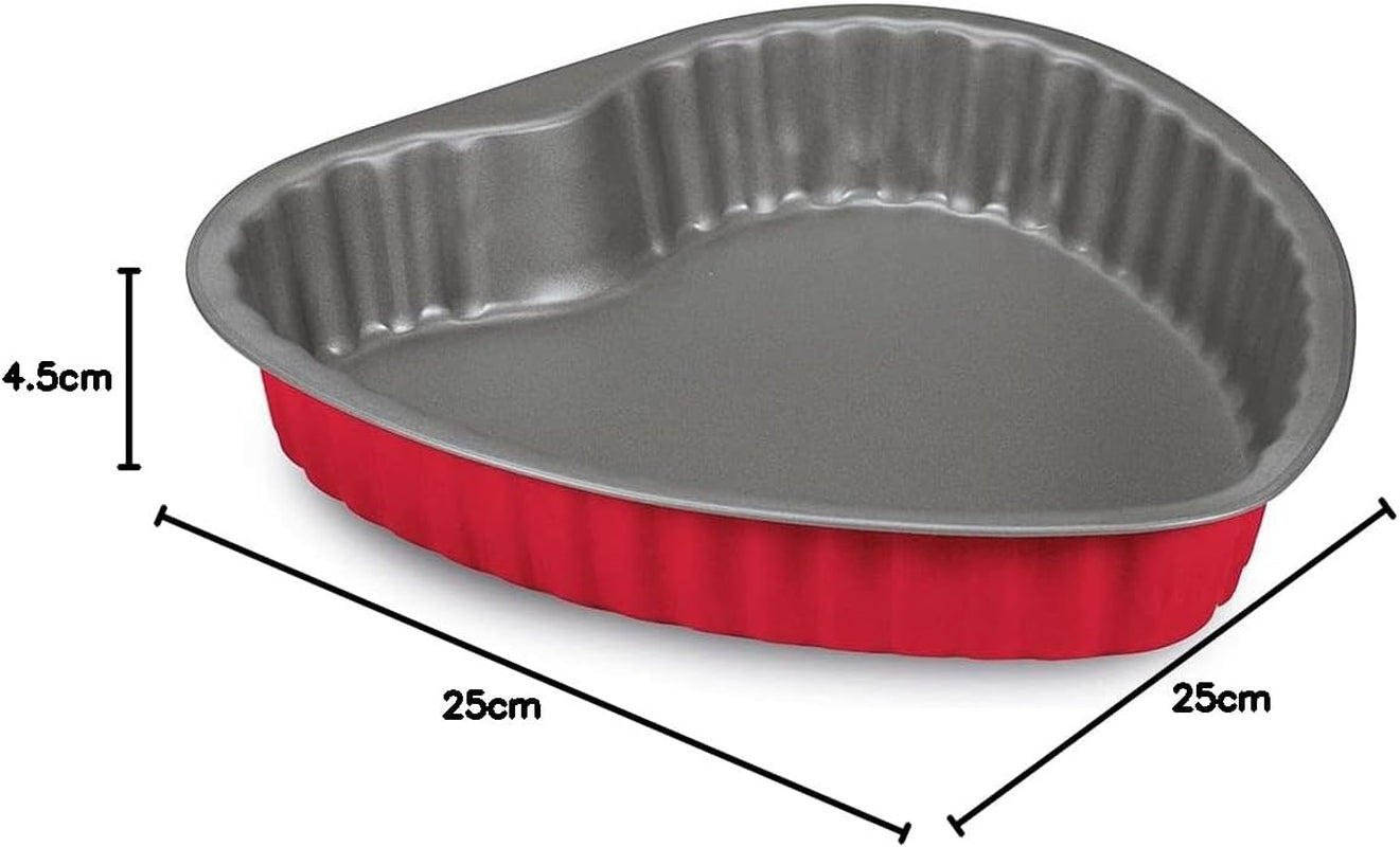 508000000hgnam Rossana 2.0, a forma di cuore 25 cm, acciaio con rivestimento inadeguato, Stampi e teglie per dolci Naty Shop