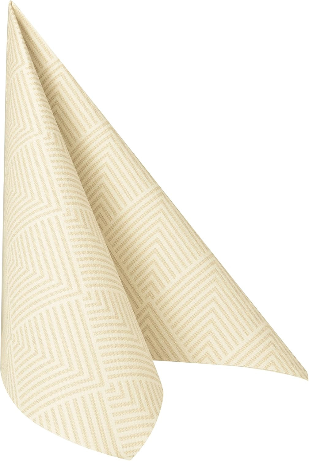 Papstar, 50 tovaglioli "ROYAL Collection" piega 1/4 40 Cm X 40 Cm champagne "Elegance", #86497