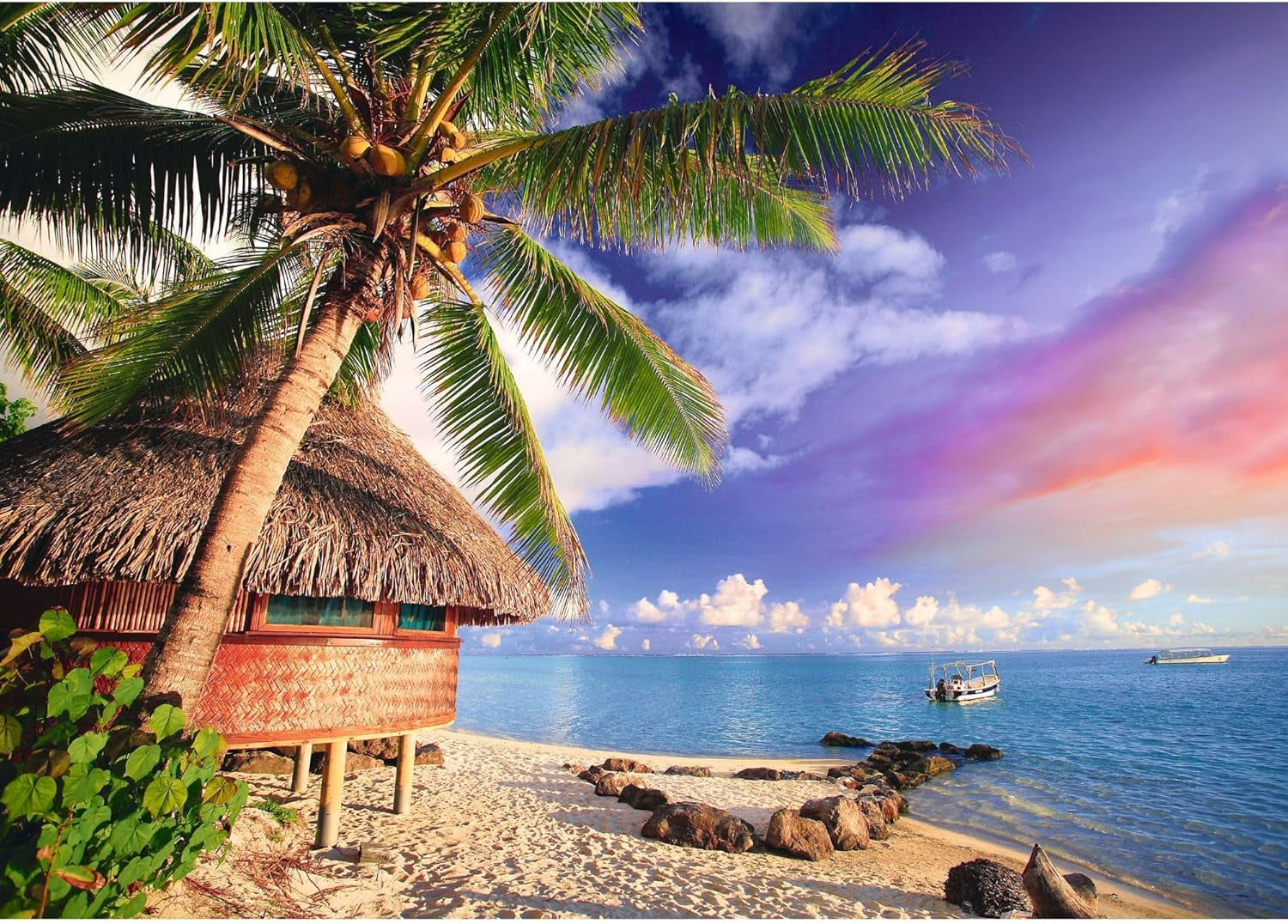 Trefl - Isola di Bora-Bora - Puzzle da 500 pezzi - Puzzle fai da te per le vacanze Intrattenimento creativo Divertente Puzzle classico per adulti e bambini Puzzle da 10+ Naty Shop