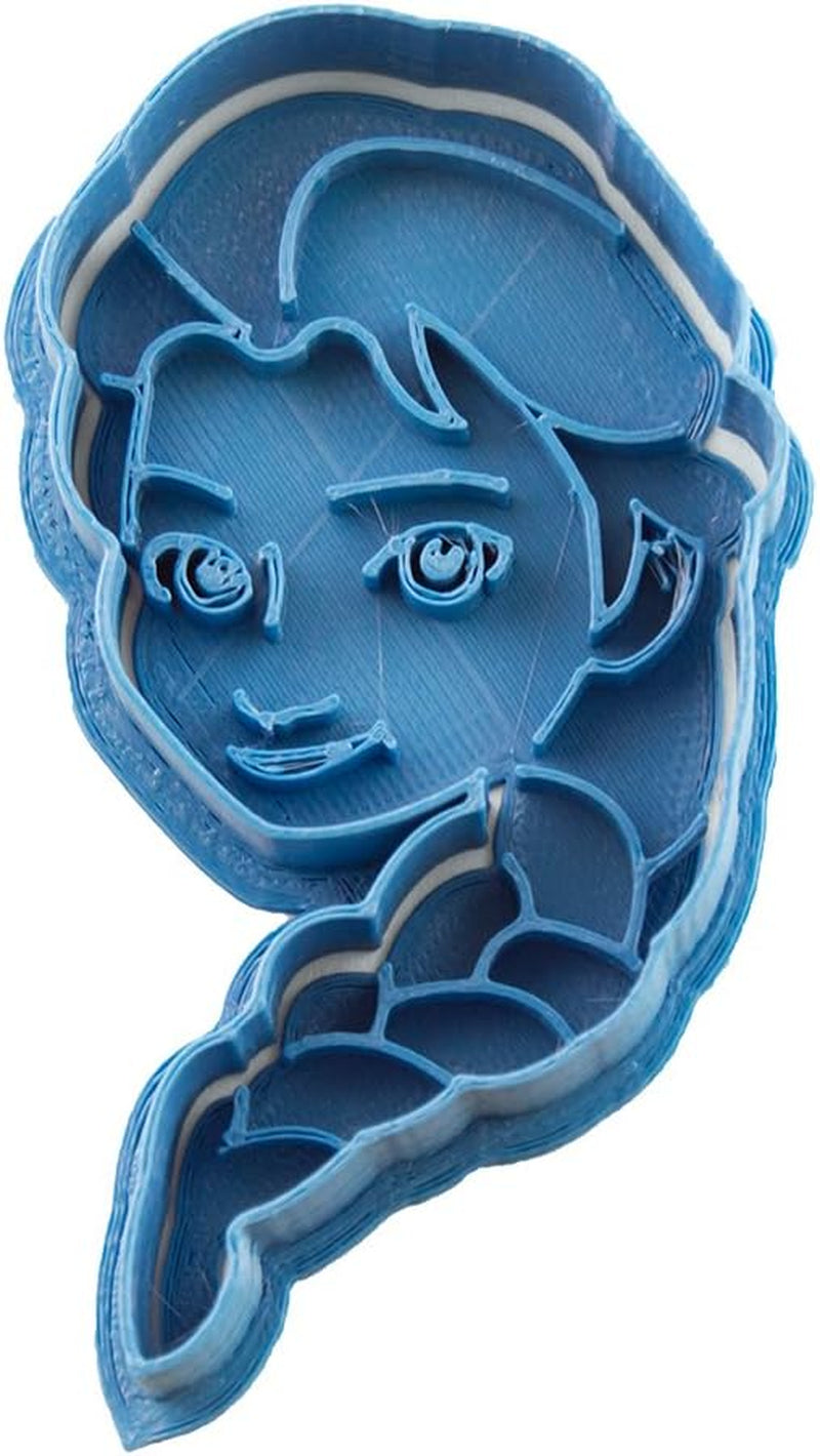 Stampo per biscotti Frozen Elsa, blu, 8 x 7 x 1,5 cm