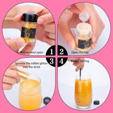 Glitter commestibili - Polvere glitter commestibile in 4 colori, polvere glitter per bevande, cibo, torte - Colorante alimentare metallico commestibile per dolci, cocktail - 5 g/bottiglia