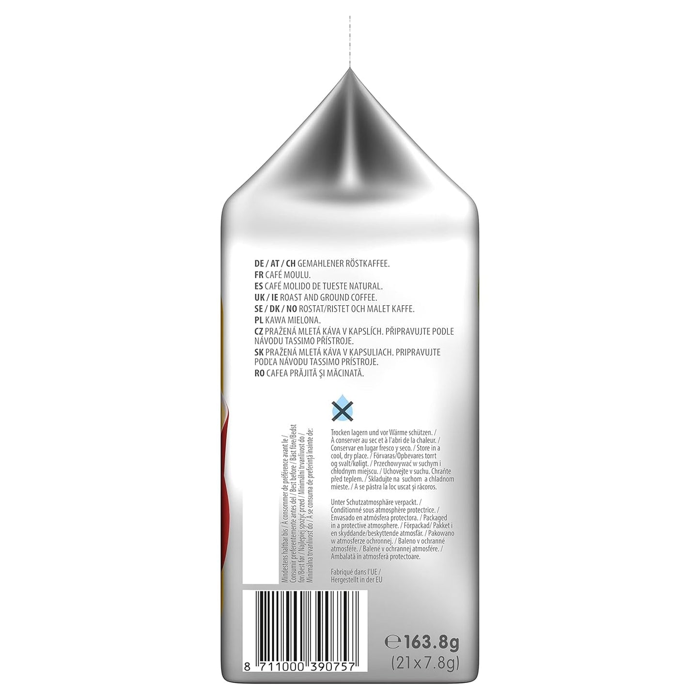 Tassimo Kapseln Moring Café XL Forte e intenso, confezione grande, 5 x 21 pastiglie, 105 Kaffeekapseln