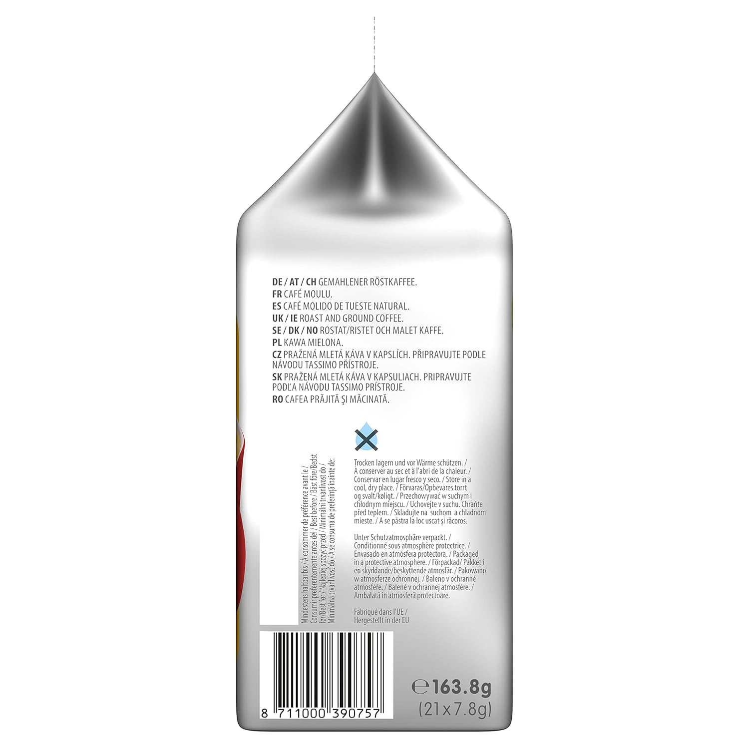 Tassimo Kapseln Moring Café XL Forte e intenso, confezione grande, 5 x 21 pastiglie, 105 Kaffeekapseln