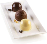 Silikomart, Stampo per Torte Tartufo in Silicone, 8 Porte Singole, Ø 62 H 52 mm Cucina Naty Shop Puff