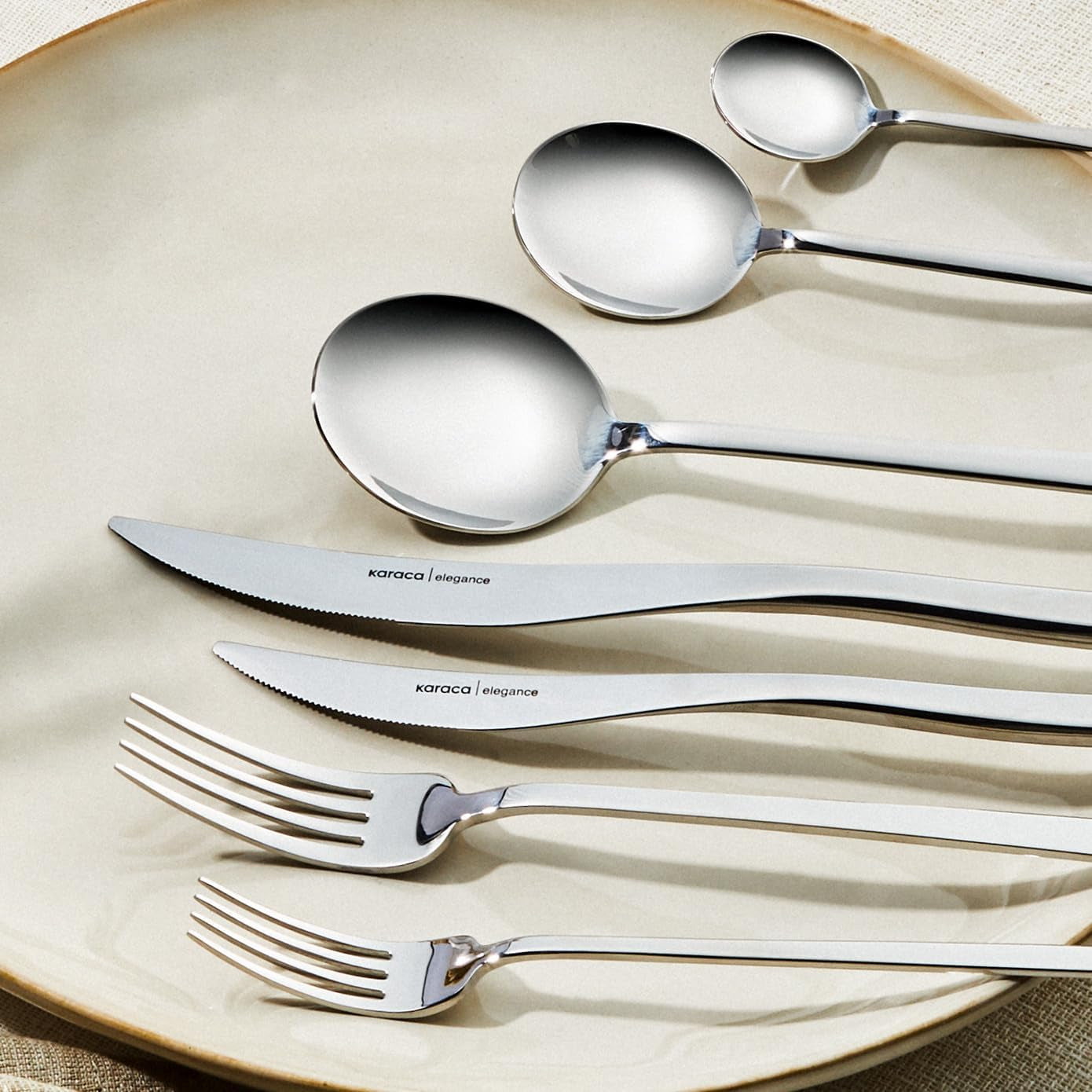 Karaca Amour, set 84 posate per 12 persone Kitchen Naty Shop