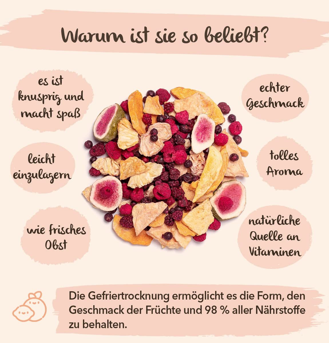 Albicocche liofilizzate BRIX | Albicocche secche al naturale 85 g | Great Taste Award per la frutta secca, essiccata | Prodotti disidratati Naty Shop, senza OGM, senza glutine, vegani e con vitamine conservate