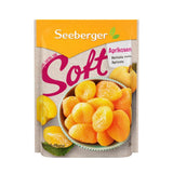 Albicocche morbide Seeberger: albicocche deliziosamente morbide e succose - consistenza dolce e vellutata - senza zuccheri aggiunti - essiccate - snocciolate, vegane (1 x 200g) Naty Shop Prodotti disidratati 200G (1 confezione)