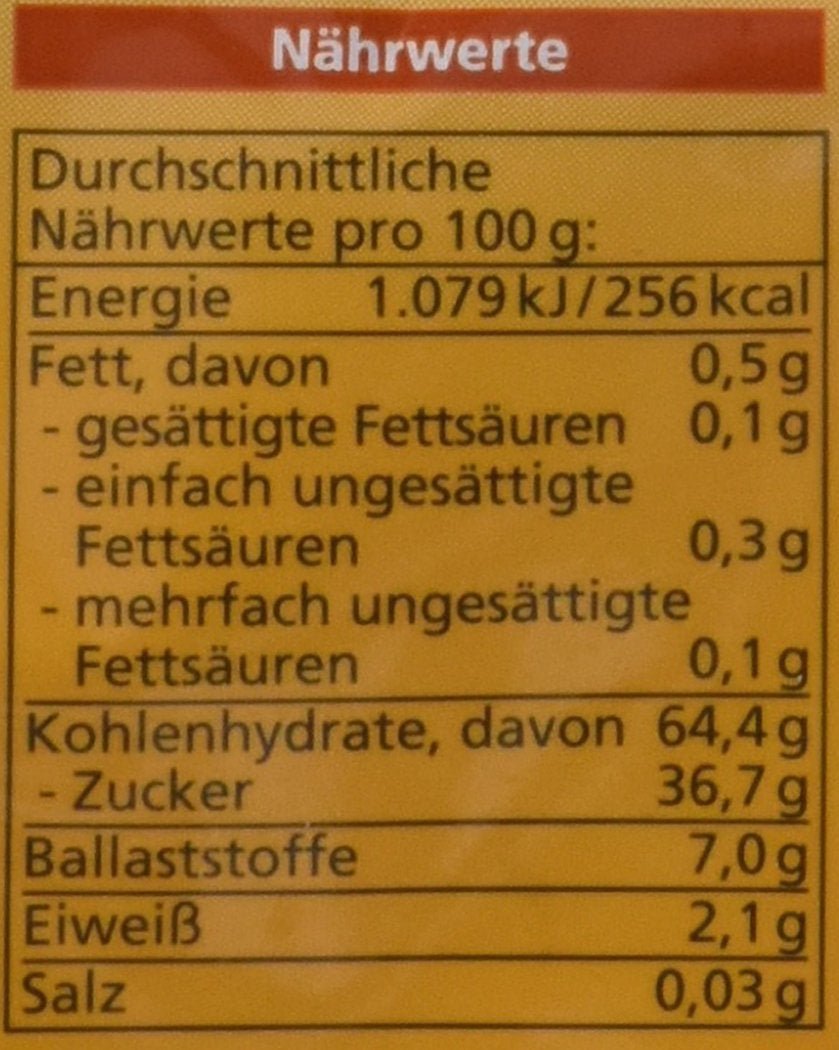 Albicocche secche biologiche, senza semi, 200g prodotti disidratati Naty Shop