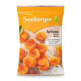 Albicocche Seeberger: albicocche extra large, maturate al sole e di colore arancione brillante - gusto dolce e fruttato - senza zucchero - essiccate - denocciolate, vegane (1 x 125 g) Naty Shop Prodotti disidratati 125 G (1 confezione)
