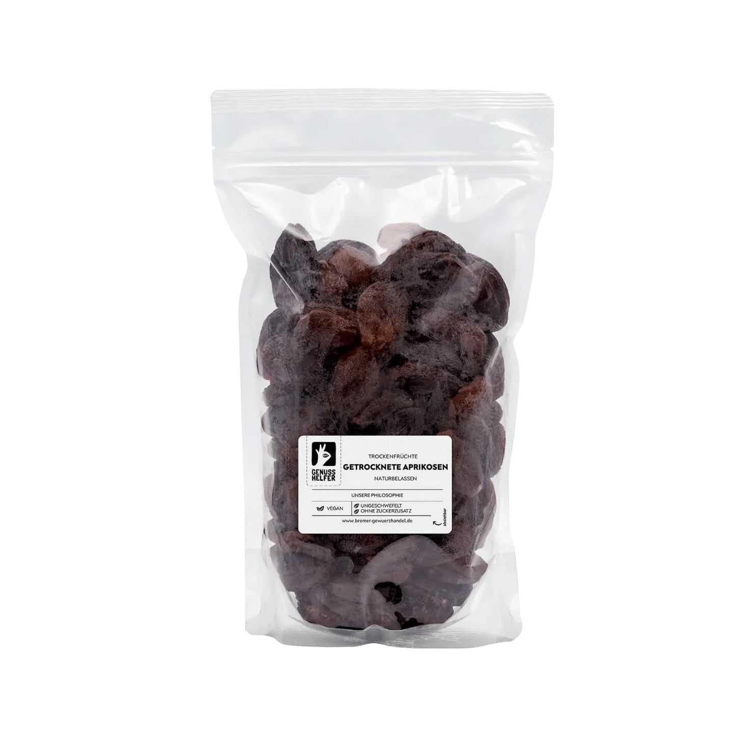 Albicocche secche Bremer Gewürzhandel, frutta secca senza zuccheri aggiunti e non solforata, 1kg Naty Shop prodotti disidratati 1kg (1 confezione)