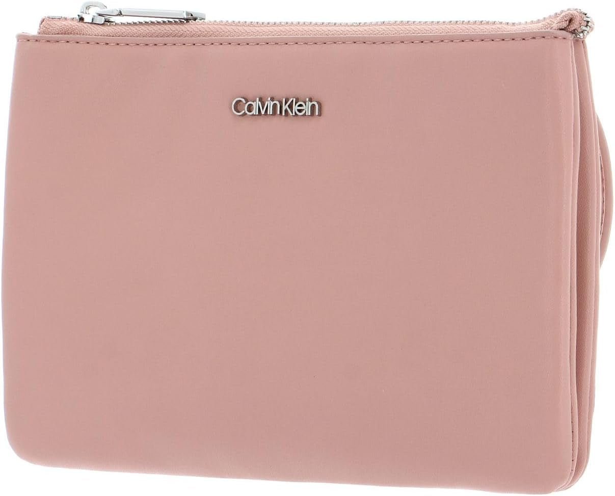 Calvin Klein CK Must EW DBL CMPT Borsa a tracolla Cafe Au Lait Borse da donna Naty Shop