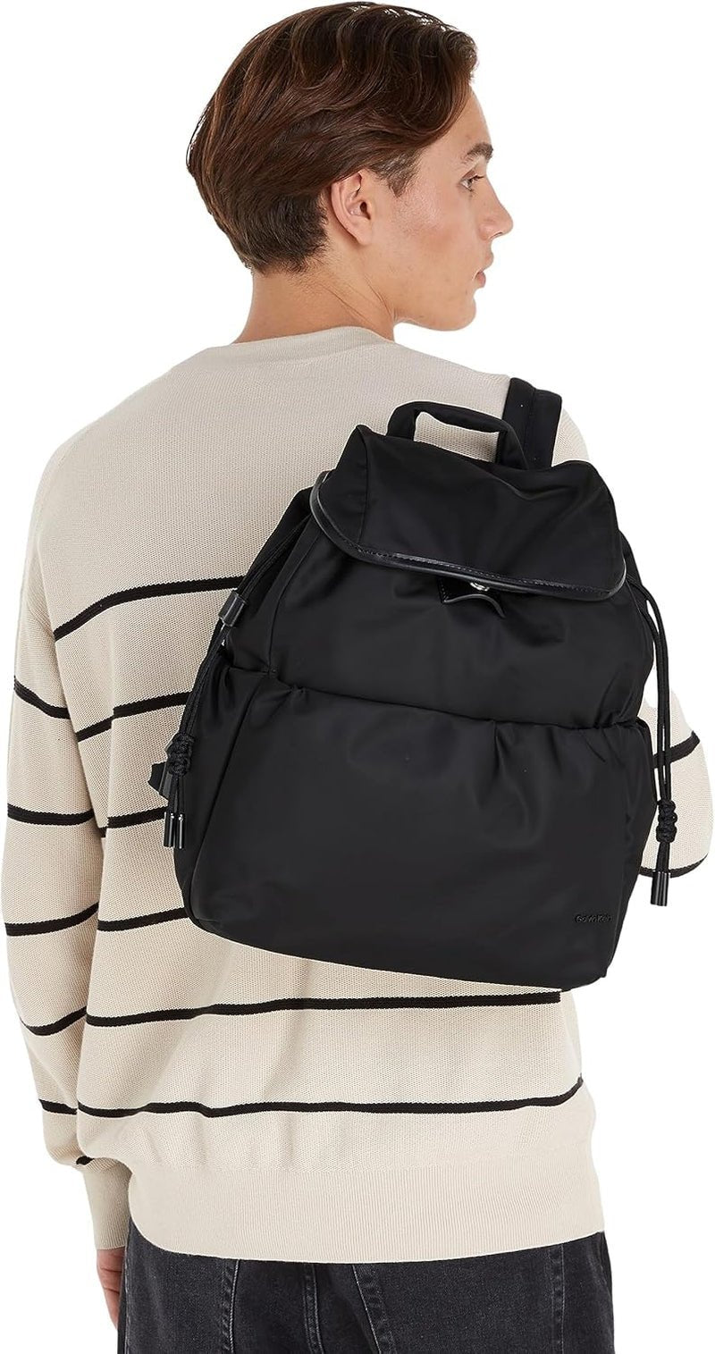 Calvin Klein CK NYLON BACKPACK Zaini da donna, Nero (Ck Black), Borse da donna OS Naty Shop