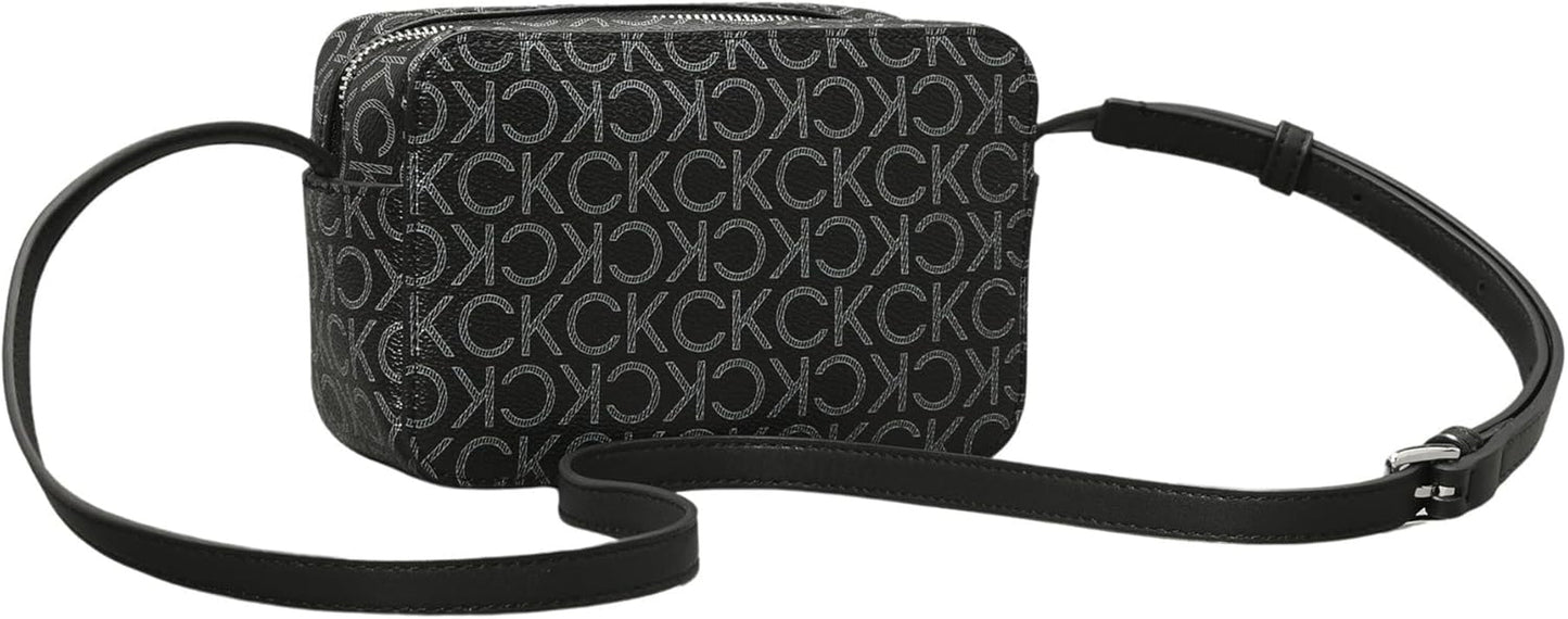 Borsa a tracolla da donna Calvin Klein Ck Must Camera Bag Mono Klein, nero (Black Mono), dimensione naturale Borse donna Naty Shop