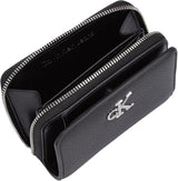 Calvin Klein Minimal Monogram Zip Around Portafoglio Klein da donna, Nero (Black), Taglia unica Naty Shop Portafoglio da donna