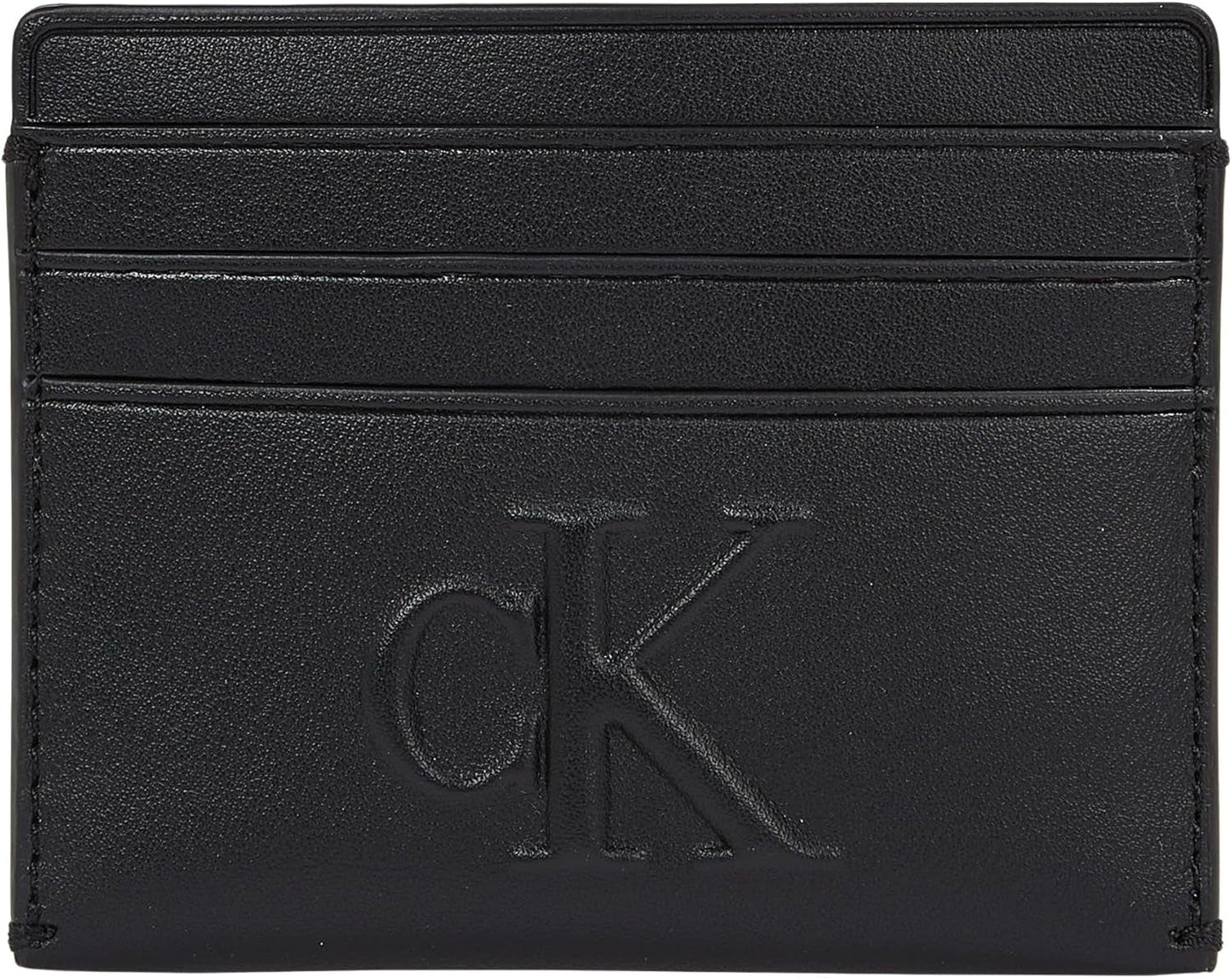 Calvin Klein Ladies Sculpted Cardcase 6cc Portacarte Portafoglio da donna Naty Shop Na Black Os
