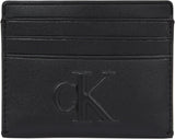 Calvin Klein Ladies Sculpted Cardcase 6cc Portacarte Portafoglio da donna Naty Shop Na Black Os