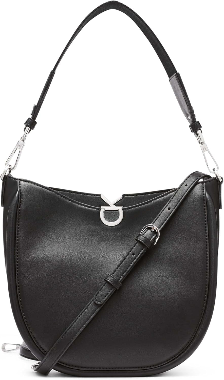 Borsa a tracolla Calvin Klein Borsa a tracolla Crisell Crescent Borse da donna Naty Shop Nero/Argento