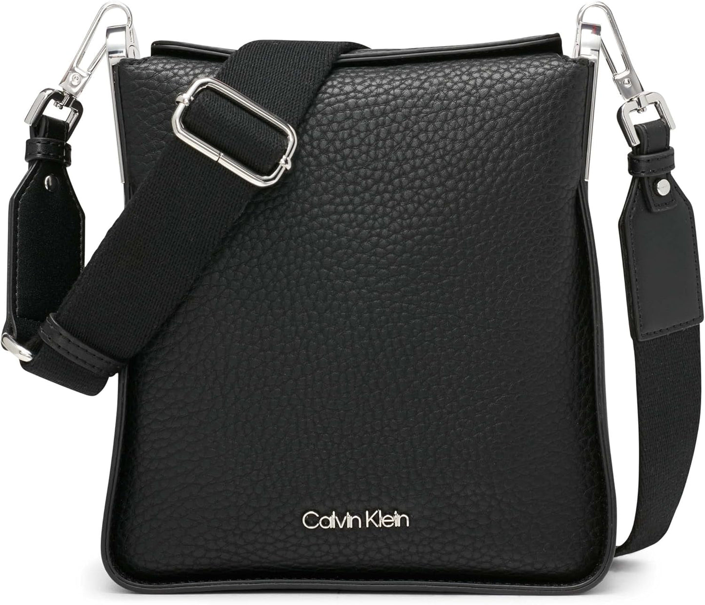 Calvin Klein, la borsa a tracolla Klein Fay North/South Naty Shop Borse da donna Colori nero / argento