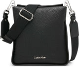 Calvin Klein, la borsa a tracolla Klein Fay North/South Naty Shop Borse da donna Colori nero / argento