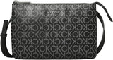 Calvin Klein Ck Must Klein Borsa a tracolla da donna, Nero (Black Mono), Borse a grandezza naturale Donna Naty Shop Default Title