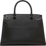 Calvin Klein Borsa a mano Turn Lock da donna - 2 in 1, Pelle vegana, Borsa a tracolla Becky Turnlock con 3 tasche, Nero/Argento Borse donna Naty Shop