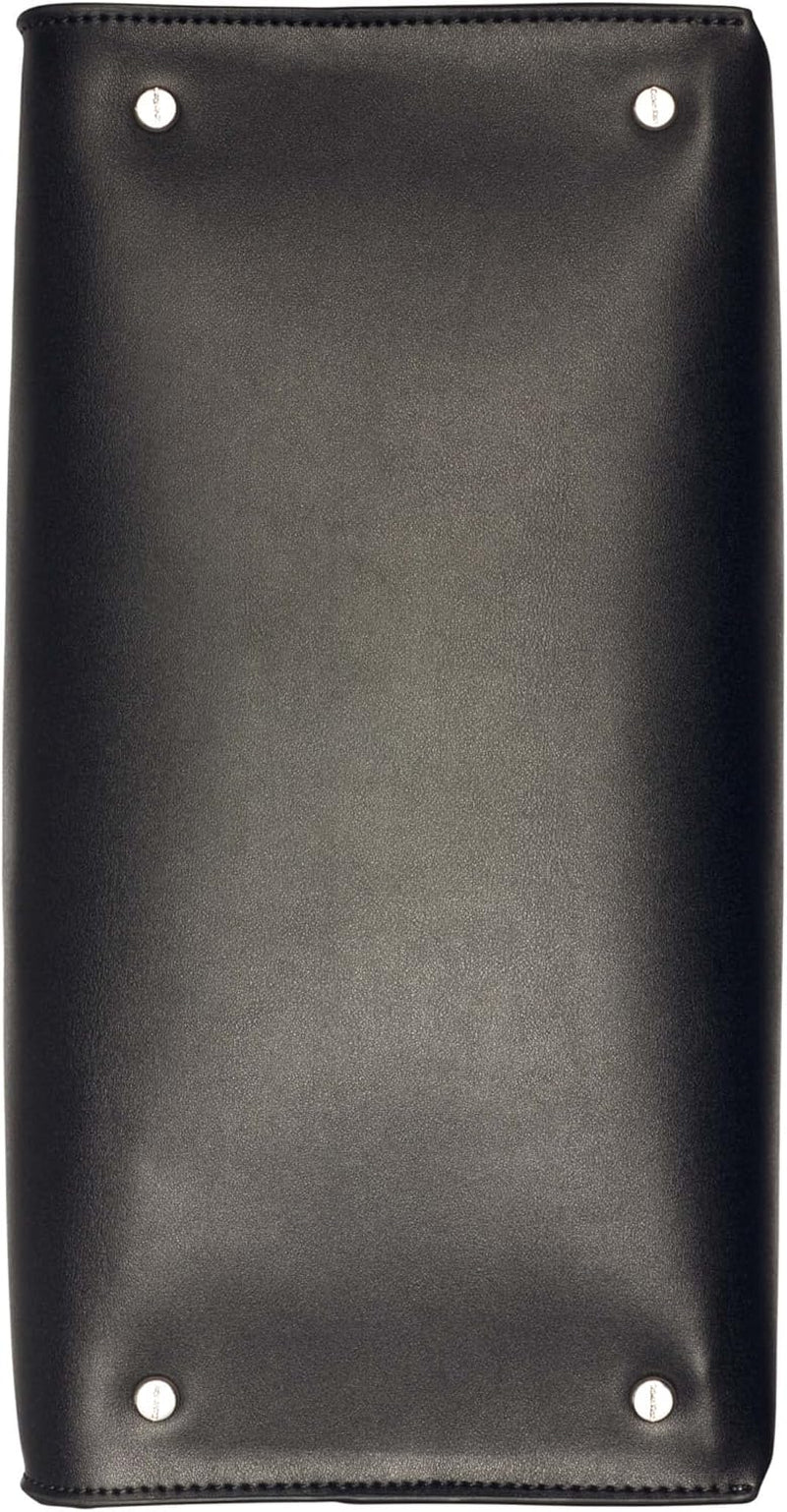 Calvin Klein Borsa a mano Turn Lock da donna - 2 in 1, Pelle vegana, Borsa a tracolla Becky Turnlock con 3 tasche, Nero/Argento Borse donna Naty Shop