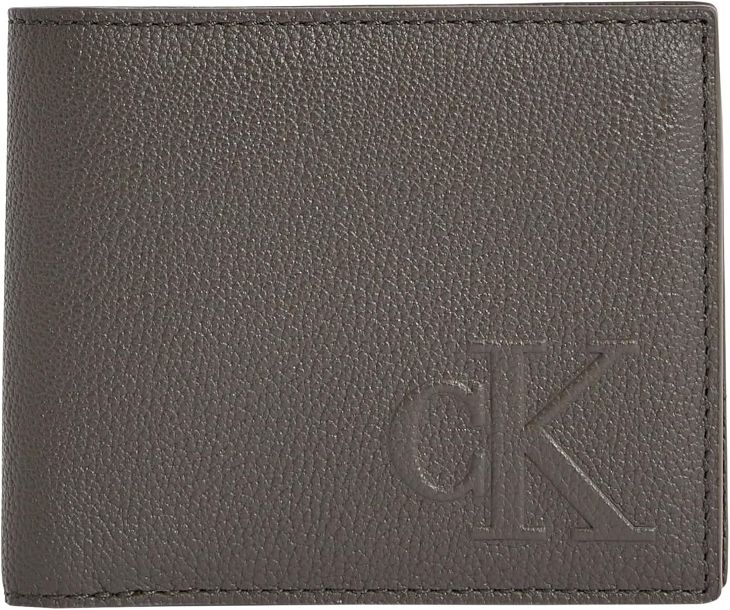 Calvin Klein Uomo Sculpted Impression Billfod Cc Lv04g1022g Accessori da viaggio Portafoglio bi-fold Portafoglio da uomo Naty Shop Grigio (Beluga) Os