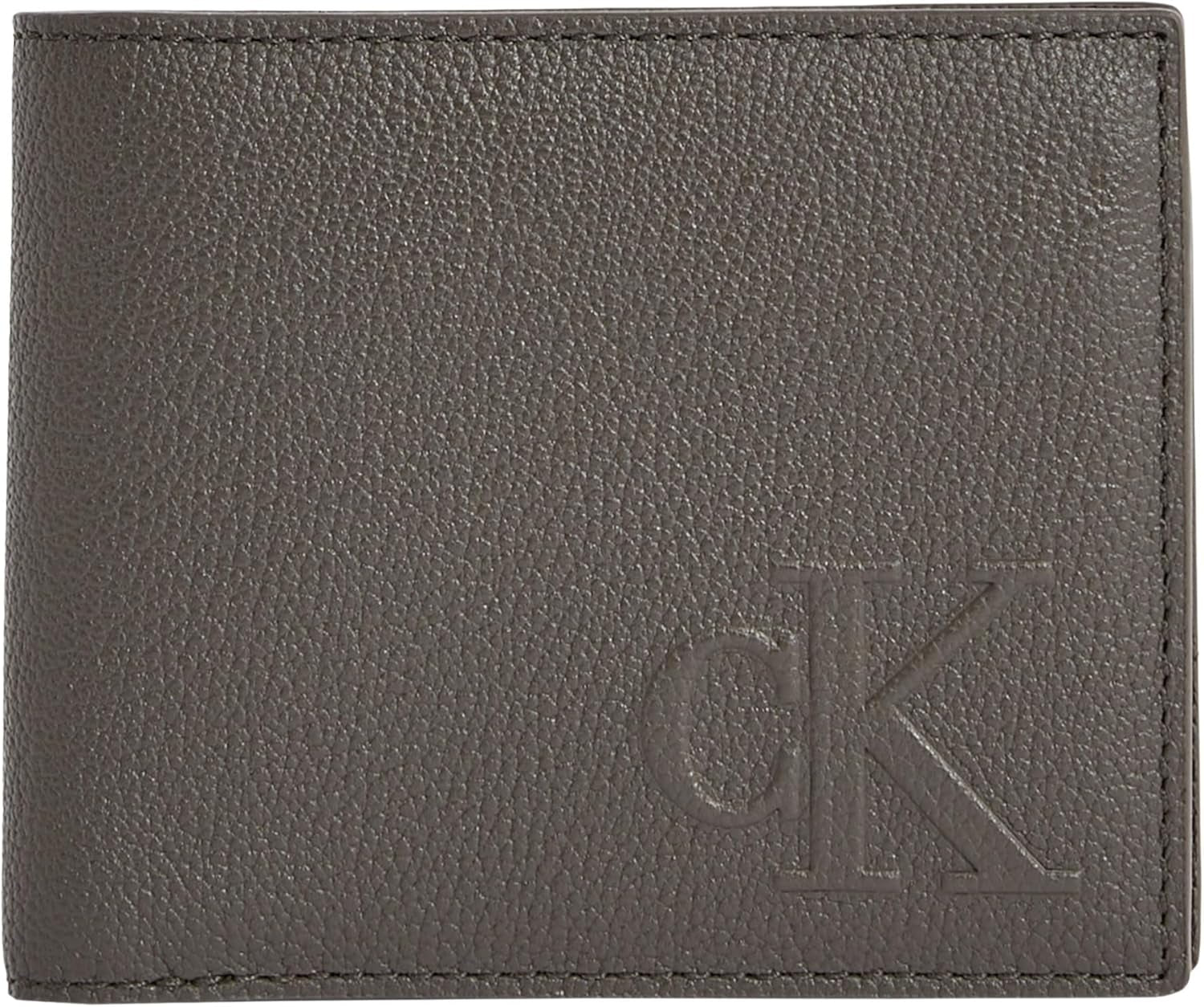Calvin Klein Uomo Sculpted Impression Billfod Cc Lv04g1022g Accessori da viaggio Portafoglio bi-fold Portafoglio da uomo Naty Shop Grigio (Beluga) Os