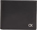 Calvin Klein METAL CK BIFOLD 6CC W/BILL Portafoglio da uomo, Nero (Ck Black), OS Portafoglio da uomo Naty Shop Titolo predefinito