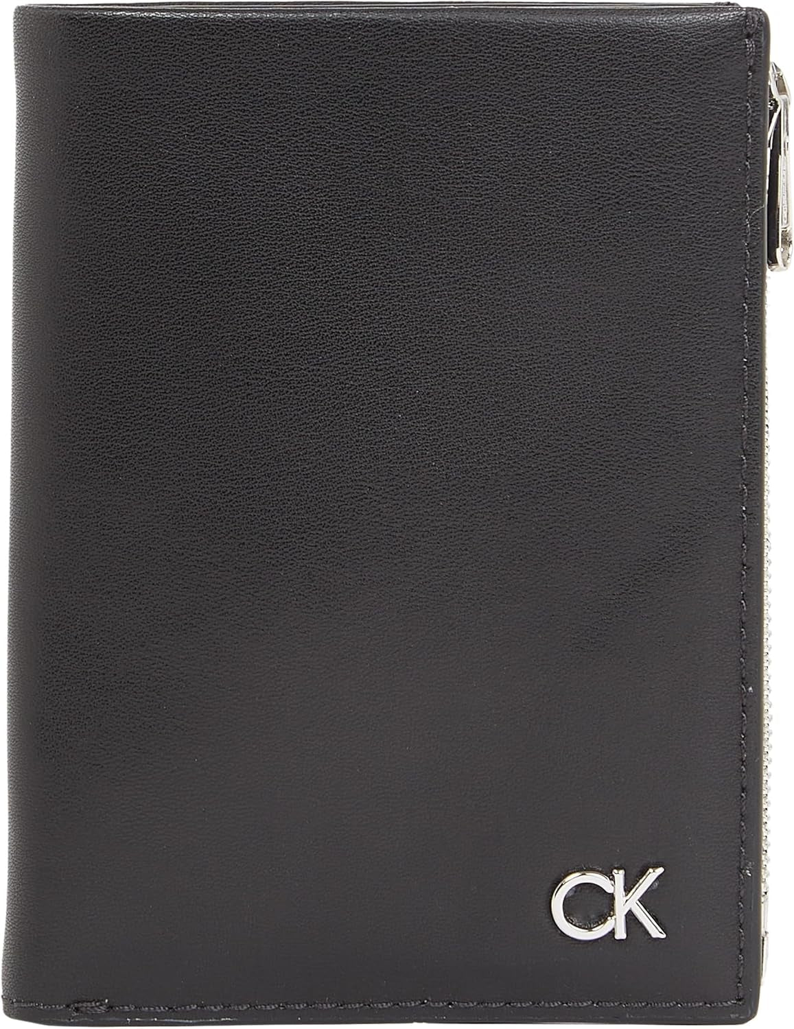 Calvin Klein METAL CK TRIFOLD 6CC W/DETACH C Portafoglio da uomo, Nero (Ck Black), OS Portafoglio da uomo Naty Shop Titolo predefinito