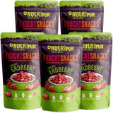 Fragole liofilizzate 300g: Fette di fragole secche non zuccherate - Fragole liofilizzate con frutta pura, piene di sapore: Bacche liofilizzate - NUTRIPUR Frutta secca Naty Shop Prodotti disidratati 70G (Confezione da 5) Fragole