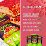 Fragole liofilizzate 300g: fette di fragole secche non zuccherate - Fragole liofilizzate con frutta pura, piene di sapore: bacche liofilizzate - Frutta secca NUTRIPUR Prodotti disidratati Naty Shop