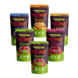 Fragole liofilizzate 300g: Fette di fragole secche non zuccherate - Fragole liofilizzate di pura frutta piene di sapore: Bacche liofilizzate - Frutta secca NUTRIPUR Naty Shop Prodotti disidratati 25 G (Confezione da 6) Mix di frutta