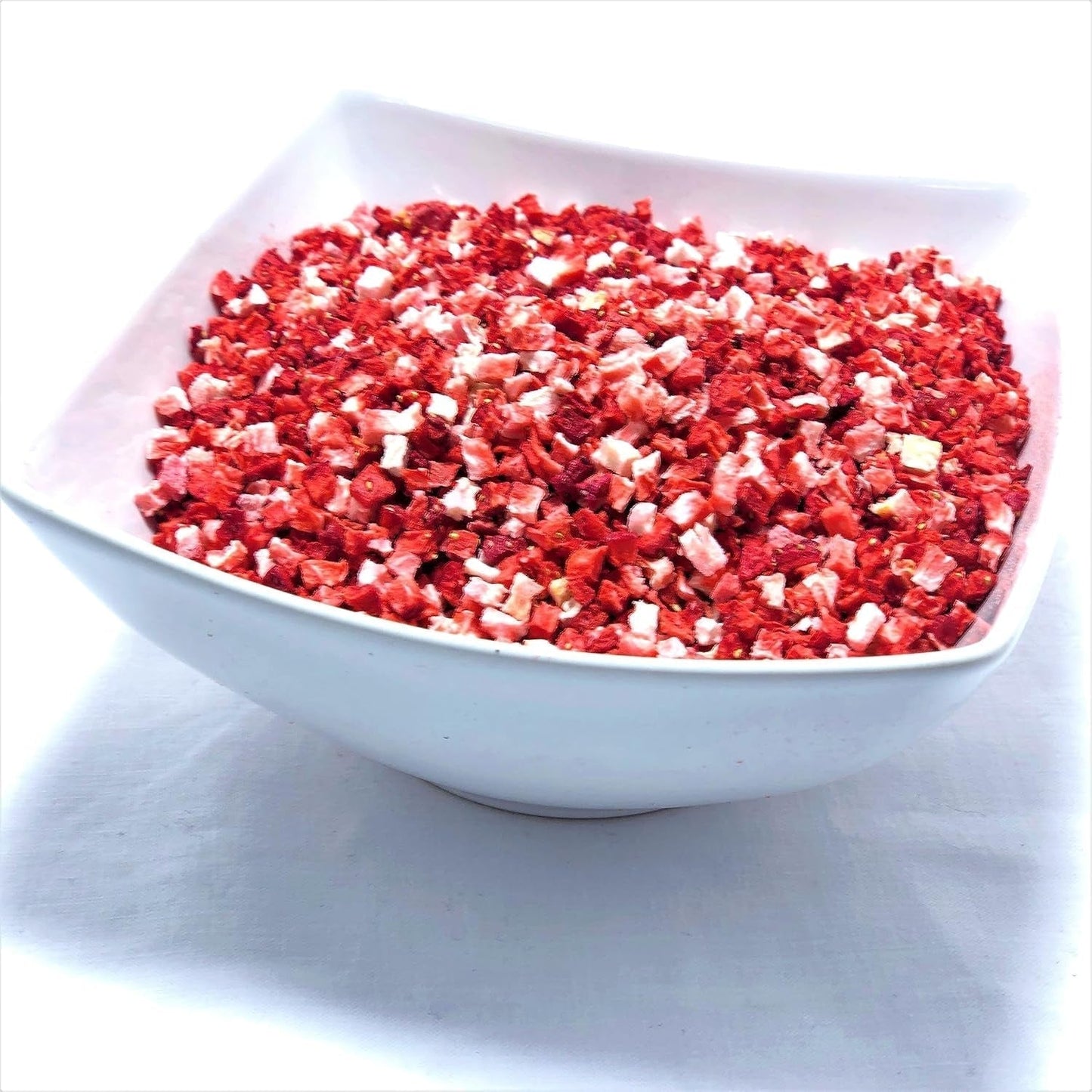 Fragole liofilizzate pezzi 100g - Fragole liofilizzate Prodotti disidratati Naty Shop