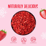 Fragole liofilizzate pezzi 100g - Fragole liofilizzate Prodotti disidratati Naty Shop