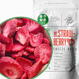 Fragole liofilizzate | Frutta liofilizzata | Frutta secca senza zucchero Frutta secca | Fragole secche Liofilizzate | Frutta liofilizzata (90g) Prodotti disidratati Naty Shop 90G