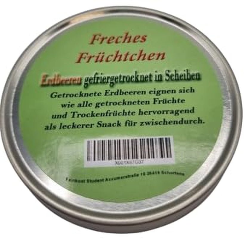 Fragole liofilizzate in una scatola da viaggio, cibo per i nervi, regalo per il relax, prodotti a base di fragole essiccate Naty Shop