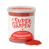 Fragole liofilizzate Super Garden | Frutta liofilizzata deliziosa e pura al 100% | Fragole essiccate intere per spuntini salutari o dolci | Fragole liofilizzate 19g Prodotti disidratati Naty Shop Fragola in polvere