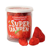 Fragole liofilizzate Super Garden | Frutta liofilizzata deliziosa e pura al 100% | Fragole essiccate intere per spuntini salutari o dolci | Fragole liofilizzate 19g Prodotti disidratati Naty Shop Fragole intere