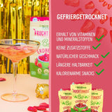 Fragole liofilizzate biologiche: 70g fragole essiccate per smoothie bowl, muesli, guarnizioni per porridge - frutti di bosco liofilizzati senza zuccheri aggiunti - fragole liofilizzate - Frutta NutriPur Prodotti disidratati Naty Shop