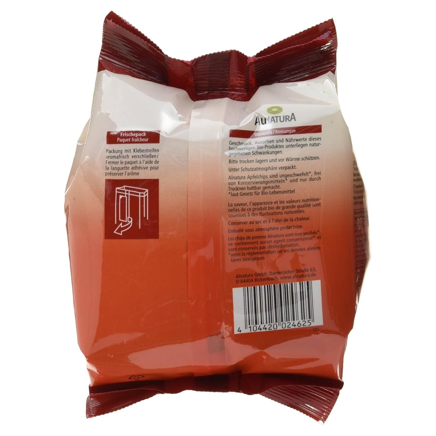 Patate fritte con mele biologiche, 70g di prodotti disidratati Naty Shop
