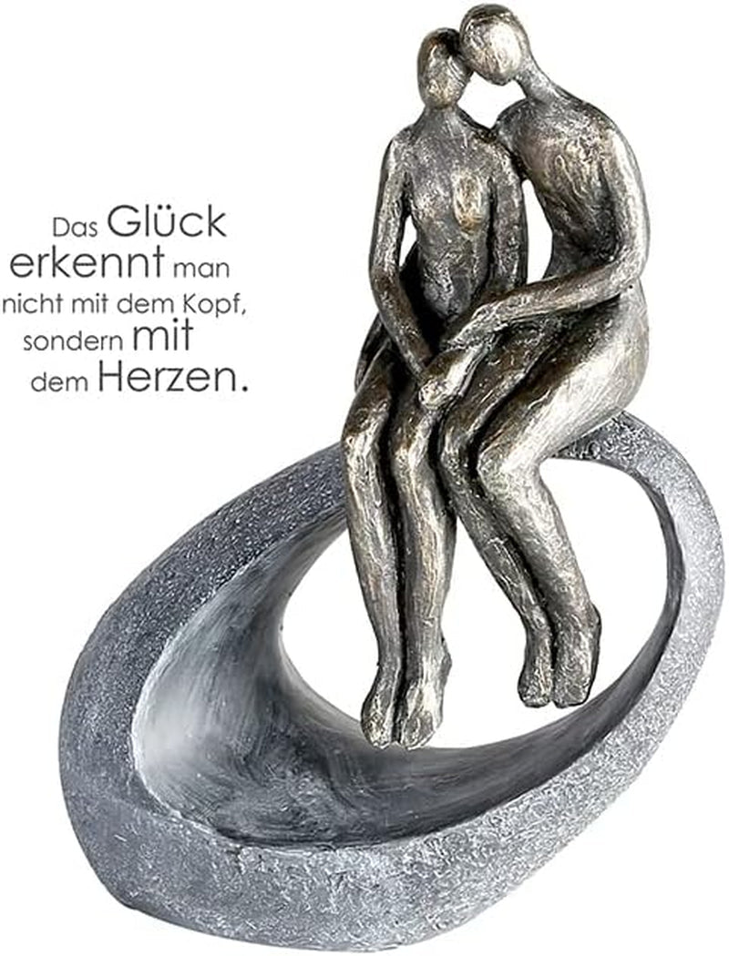 Casablanca - Scultura - Statuina decorativa - Momento - Coppia - Poly - bronzo colorato - 27 x 19 cm Statue e sculture Naty Shop