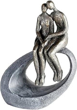Casablanca - Scultura - Statuina decorativa - Momento - Coppia - Bronzo policolorato - 27 x 19 cm Statue e sculture Naty Shop Colori bronzo, grigio Altezza 27 cm