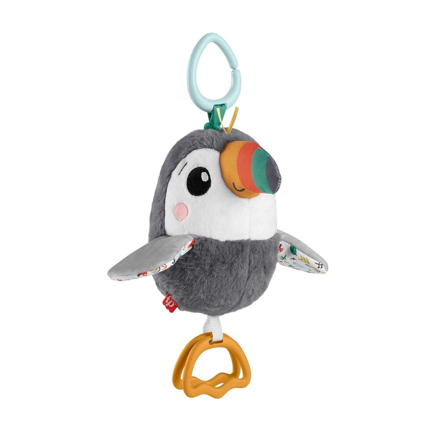 FISHER-PRICE Tucano Flap & Go - Peluche per passeggino che promuove le capacità motorie e sensoriali dei neonati dalla nascita HNX66 Giocattoli per bambini Naty Shop Titolo predefinito
