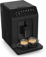 Macchina per caffè espresso automatica Krups EA897B Evidence ECOdesign, funzione automatica espresso e cappuccino, tecnologia Quattro Force, tazze per il latte one-touch, 8 preimpostazioni, sistema del latte, 1450 W